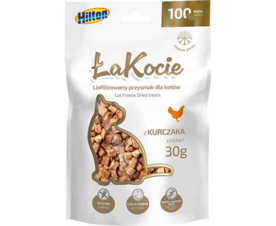 HILTON ŁaKocie Freeze dried chicken - cat treats - 30g Suņu barība
