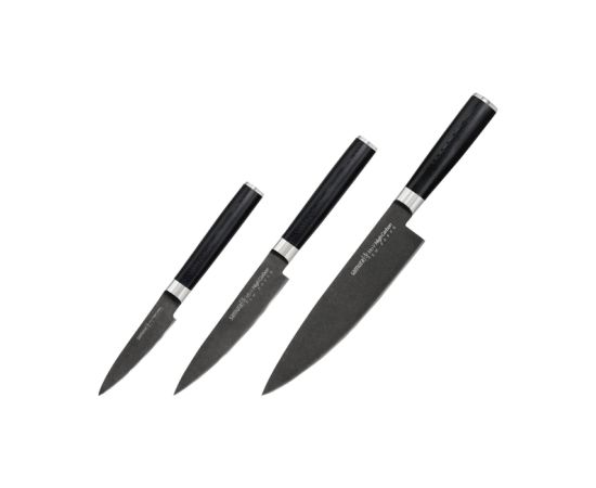 SAMURA 3 virtuves nažu komplekts, Stonewash - SM-0230B нож