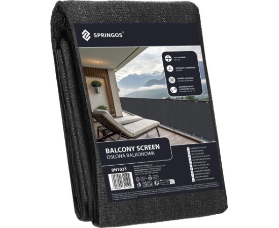 Springos Балконный защитный экран 0,9 x 6 м BN1033 Новости, мебель, дом