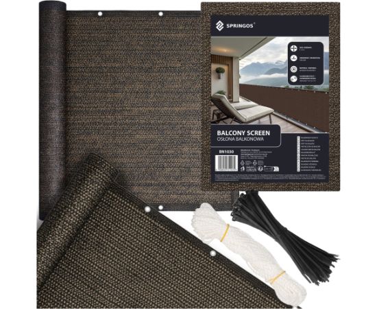 Springos Балконный защитный экран 1 x 5 м BN1030 Новости, мебель, дом