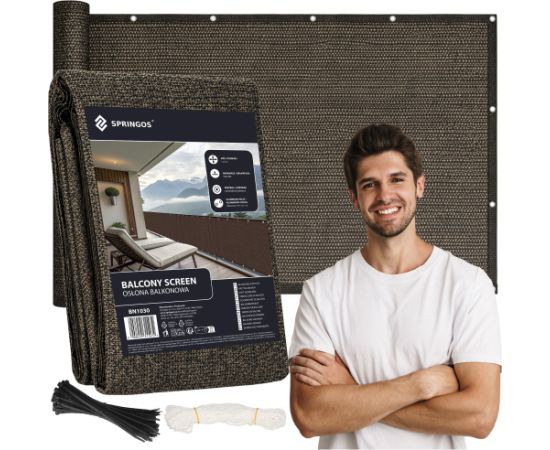 Springos Балконный защитный экран 1 x 5 м BN1030 Новости, мебель, дом