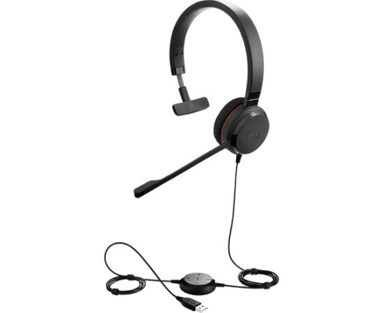 JABRA Evolve 20 SE, Mono UC, USB C/A adapter, Leather Austiņas