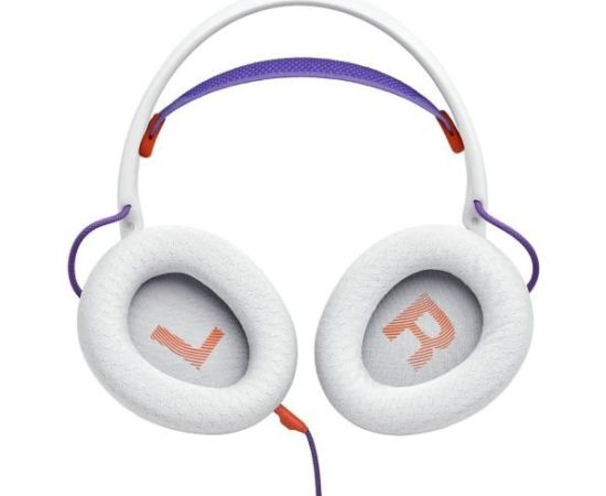 JBL Quantum 250 Spēļu vadu Austiņas ar mikrofonu baltas Austiņas