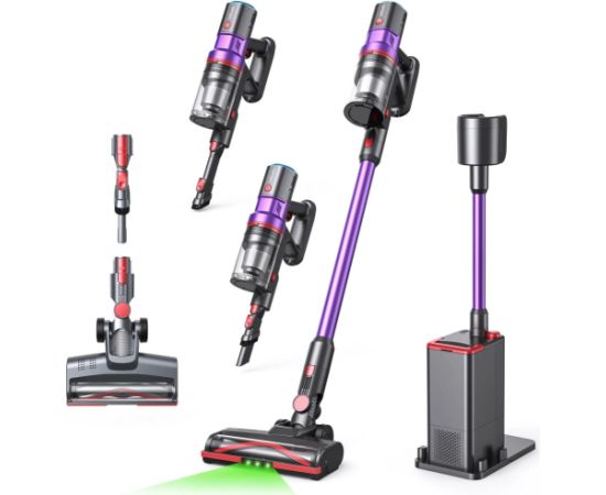 Lubluelu   Cordless Vacuum Cleaner X1000 with 2.5L Self-Emptying Dust Station Jaunumi Sadz. tehnika