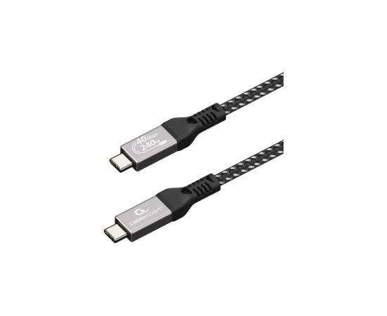 Kabelis Gembird Premium USB4 240W Type-C Male - Type-C Male 0.5m Дата USB-кабели