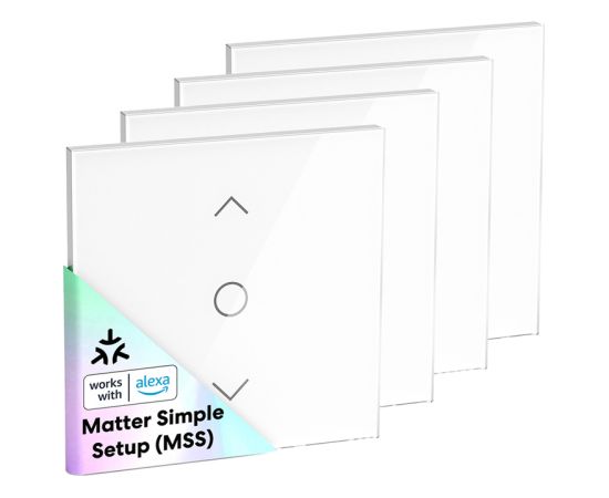 MEROSS MRS100MA(EU) Smart Wi-Fi (Matter) Roller Shutter Switch (4-Pack) Viedie slēdži