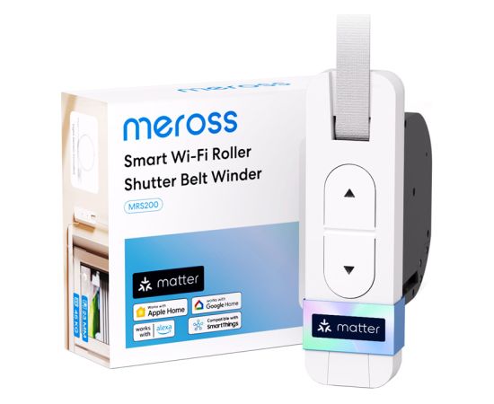 MEROSS MRS200MA-EU Wi-Fi Smart Roller Shade Reel Viedie slēdži