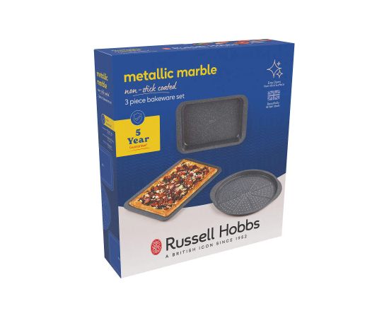 Russell Hobbs RH03756 Metallic Marble 3 Piece Backware Set формы для выпечки