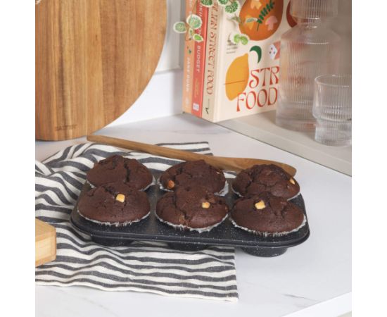 Salter BW07035BRMFOB Megastone 6 Cup Muffin Pan формы для выпечки