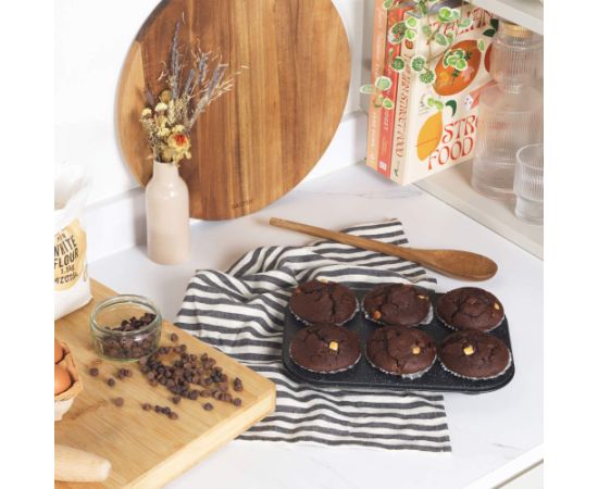 Salter BW07035BRMFOB Megastone 6 Cup Muffin Pan формы для выпечки