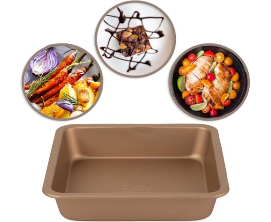 Russell Hobbs RH02148GEU7 Opulence square pan 22cm gold формы для выпечки