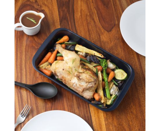 Russell Hobbs RH01144EU7 Glass Roaster 34cm navy формы для выпечки