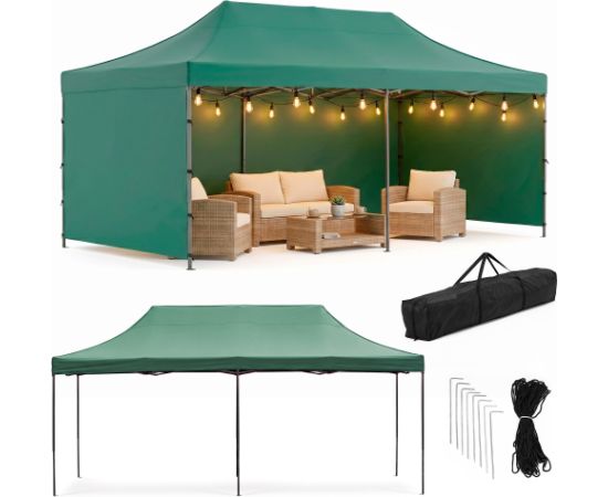 Springos Dārza telts 3 x 6 m, zaļa (GP0009) Jaunumi -Dārzam