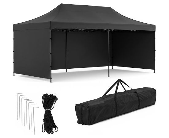 Springos Dārza telts 3 x 6 m, melna (GP0008) Jaunumi -Dārzam