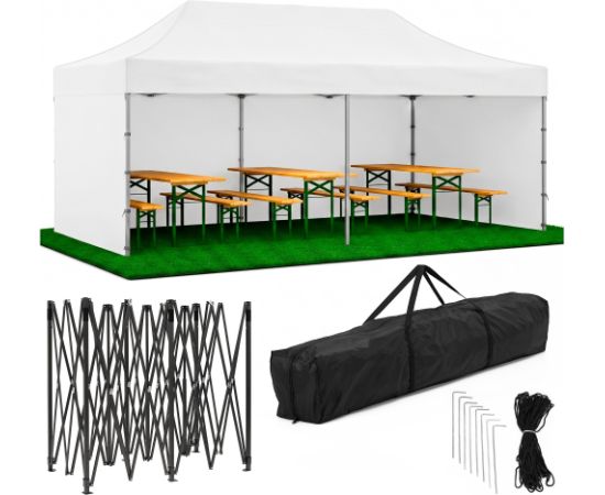 Springos Dārza telts 3 x 6 m, balta Jaunumi -Dārzam