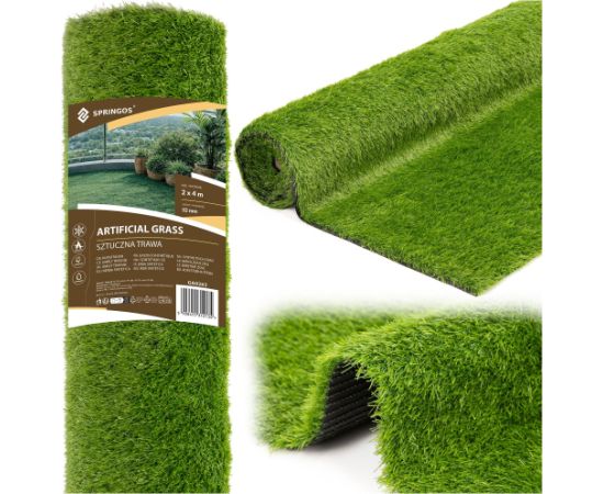 Springos Искусственная трава 2 x 4 м GA0263 Новости, мебель, дом
