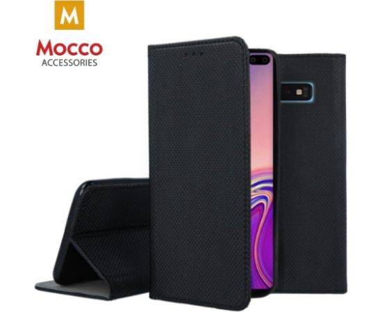 Mocco Smart Magnet Book Case Grāmatveida Maks Telefonam Samsung A415 Galaxy A41 Melns Neoriģinālie Maciņi