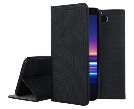 Mocco Smart Magnet Book Case Grāmatveida Maks Telefonam Samsung A415 Galaxy A41 Melns Neoriģinālie Maciņi