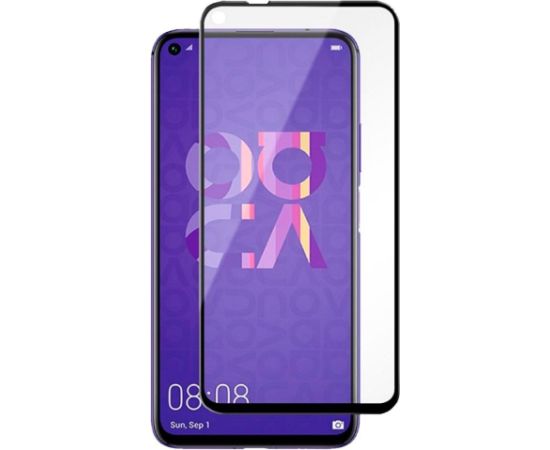 iLike Huawei  Huawei Nova 5T 2.5D Black Frame Full Glue Ekrānu aizsardzība