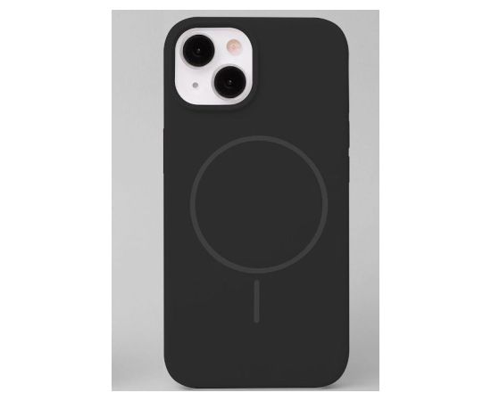 iLike Apple  iPhone 12 / 12 Pro Soft Touch Silicone case With Magnetic Black Neoriģinālie Maciņi