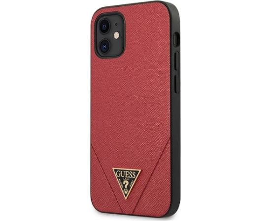Guess   Guess GUHCP12SVSATMLRE iPhone 12 mini 5,4" czerwony/red hardcase Saffiano Neoriģinālie Maciņi