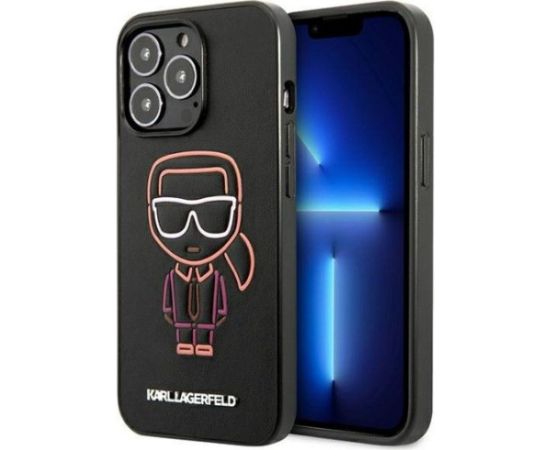 Karl Lagerfeld Apple  iPhone 13 Pro Max 6.7 hardcase Karl Ikonik Outline Black Neoriģinālie Maciņi