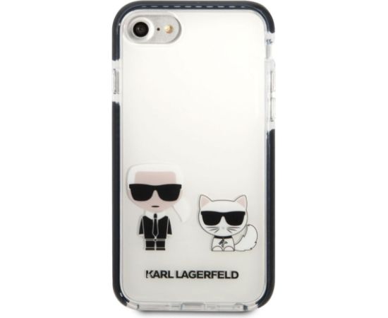 Karl Lagerfeld Apple  iPhone 7/8/SE2020/SE2022 TPE Karl and Choupette Kryt White Neoriģinālie Maciņi