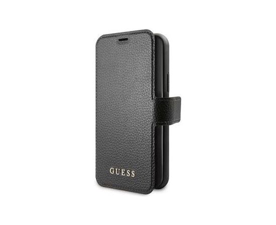 Guess Apple  iPhone 12/12 Pro Iridescent Book Case Black Neoriģinālie Maciņi