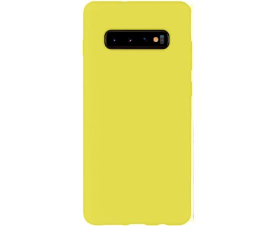Evelatus Samsung  Galaxy S10 Nano Silicone Case Soft Touch TPU Yellow Neoriģinālie Maciņi