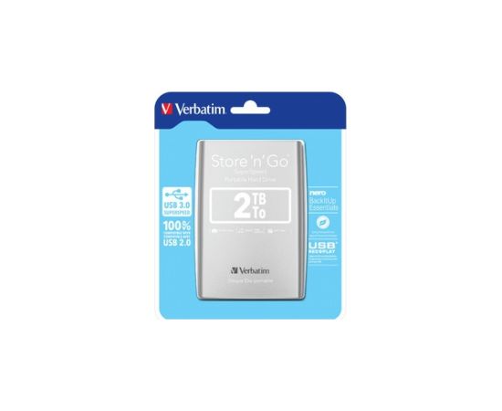 Ārējais cietais disks Verbatim 2TB Ārējie cietie diski HDD SSD