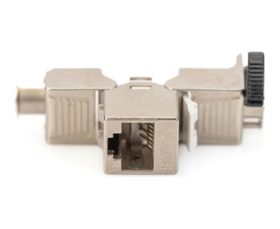 Digitus Cat.6a Keystone Module (silver, 48 pieces, with intelligent cable manager) Tīkla vadi