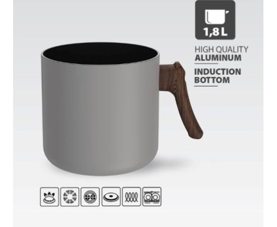 Garnek do gotowania mleka 1,8L MR-1211-14M MAESTRO grey Pannas