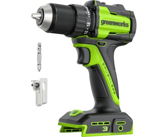 Akumulatora urbjmašīna-skrūvgriezis Greenworks DD345; 24 V; 45 Nm (bez akumulatora un lādētāja) Аккумуляторная дрель / шуруповёрты
