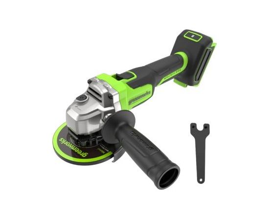 Akumulatora leņķa slīpmašīna Greenworks AG370A1; 24 V; 700 W; 125 mm (bez akumulatora un lādētāja) Slīpmašīnas