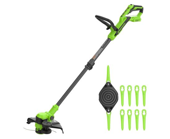 Akumulatora zāles trimmeris Greenworks ST3002A2; 24 V; 30 cm (bez akumulatora un lādētāja) Trimmeri, Krūmgrieži