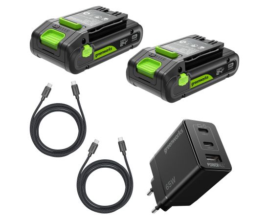 Akumulatori Greenworks K2D4DEAA1; 24 V; 2x2,0 Ah akum. Аккумуляторы