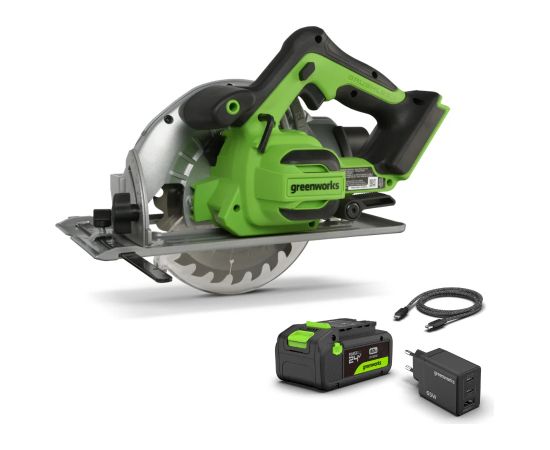 Akumulatora ripzāģis Greenworks CR3165A4; 24 V; 1x4,0 Ah akum. Ripzāģi