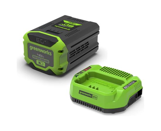 Piederumu komplekts Greenworks K6S4AEAA1; 60 V; 1x4,0 Ah akum. Аккумуляторы