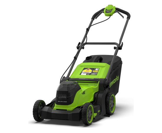 Akumulatora zāles pļāvējs Greenworks LM4102A1; 48 V; 41 cm (bez akumulatora un lādētāja) Газонокосилки