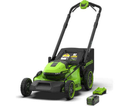 Akumulatora zāles pļāvēja pašgājējs Greenworks LM5104SA2; 40 V; 51 cm; 1x5,0 Ah akum. Газонокосилки
