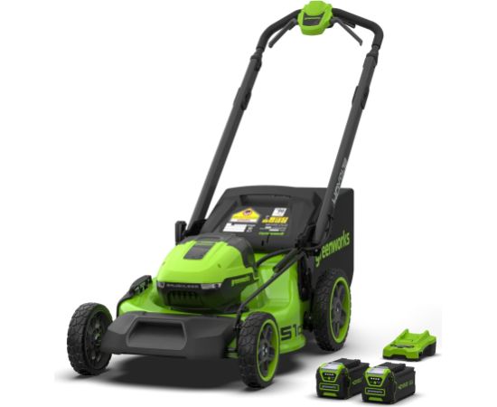 Akumulatora zāles pļāvēja pašgājējs Greenworks LM5104SA3; 40 V; 51 cm; 2x5,0 Ah akum. Газонокосилки