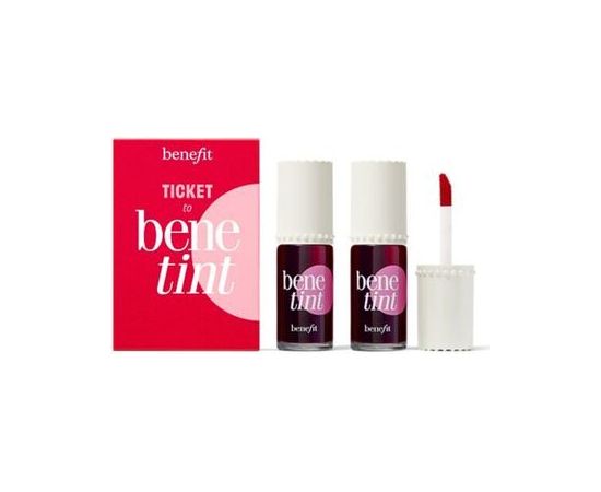 Benefit Ticke to Benetint Duo Set - Dárková sada tekutých barev na rty a tváře Dekoratīvā kosmētika