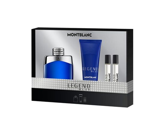 Mont Blanc Legend Blue Dárková sada EDP 100 ml, sprchový gel 100 ml a miniaturka 2 x 7,5 ml 100ml Dāvanu komplekti