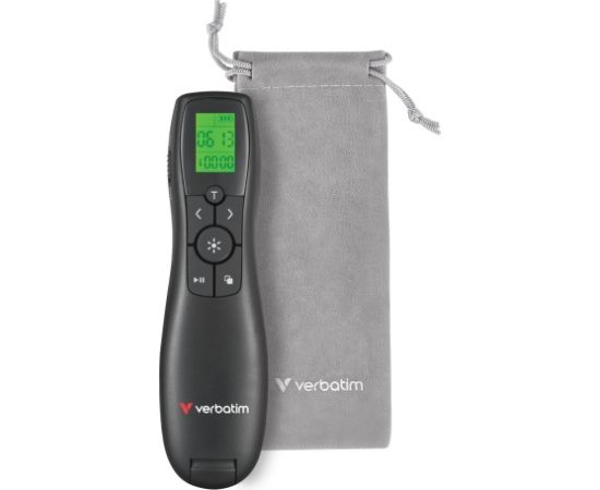Verbatim 32364 Keynote Wireless Presenter with LCD Display and Red Laser Pointer, Black Новинки Компьютерная техника