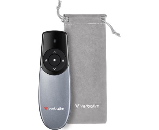 Verbatim 32365 Focus Wireless Presenter with Red Laser Pointer, Grey/Black Jaunumi - Datori