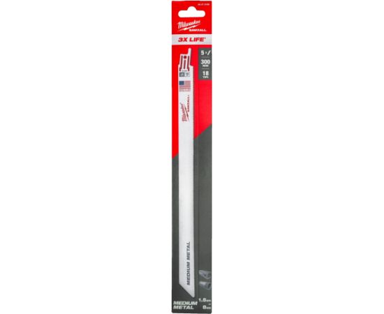 Piła szablasta Milwaukee MILWAUKEE SAW BLADE S BIMETAL 300mm/18T/5pcs. ### Новинки Для дома и сада 