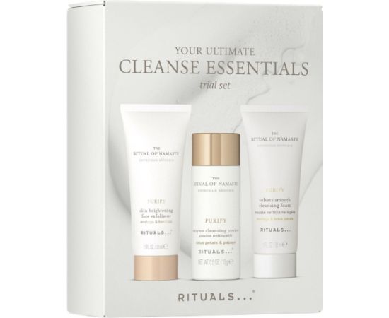 Shiseido RITUALS_SET Your Ultimate Cleanse Essentials peeling do twarzy 30ml + pianka oczyszczająca 30ml + puder oczyszczający 15g Духи и косметика
