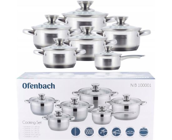 Набор кастрюль, 6 шт., 100001, Ofenbach Katli