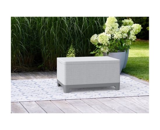 Keter Dārza galdiņš/uzglabāšanas kaste Scandi Storage Table gaiši pelēks/tumša tērauda pelēks Jaunumi -Dārzam