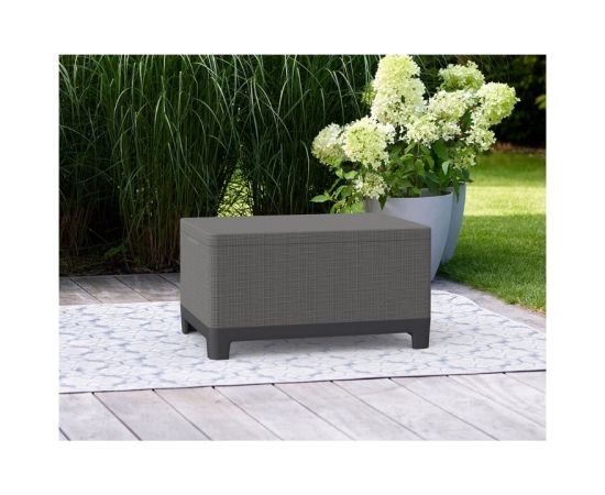 Keter Dārza galdiņš/uzglabāšanas kaste Scandi Storage Table pelēks Jaunumi -Dārzam